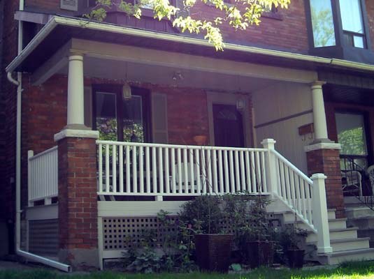 Wood balusters installed in Ontario — reference photograph